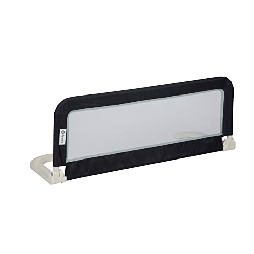 Safety 1st Barrera de cama portatil y extensible hasta 106 cm, Barandilla cama plegable, seguridad anticaídas niños, color gris oscuro