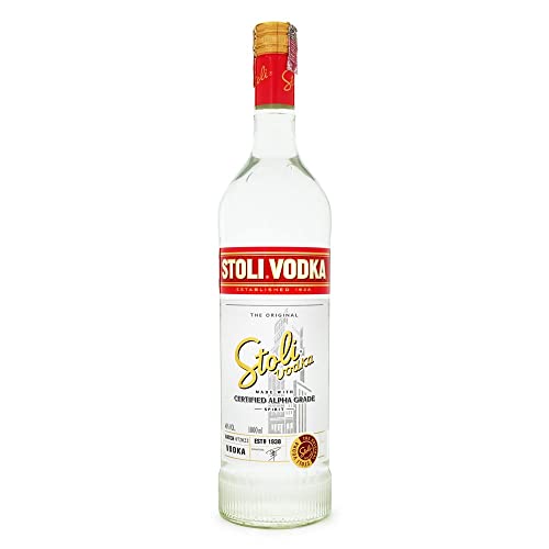 Stolichnaya Vodka - Botella de Vodka Premium de 1 Litro