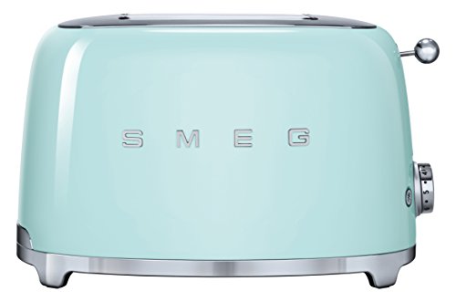 Smeg TSF01PGEU - Tostador (2 rebanada(s), Acero inoxidable, 950 W, 220 - 240, 50/60, 310 mm), Verde (Pastel green)