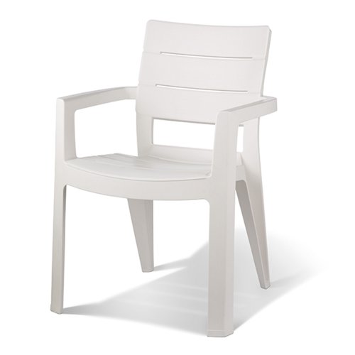 Keter - Silla de jardín exterior Ibiza, Color blanco