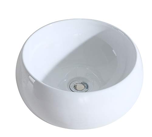 Eridanus Lavabo de Cerámica, Fregadero Moderno (Luciano -02-39 * 39 * 16cm)
