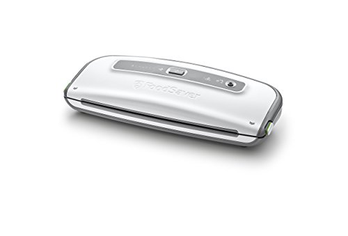 FoodSaver FFS014X-01 Envasadora al vacío, 140 W, Acero Inoxidable, Blanco