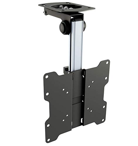 RICOO D0122 Soporte TV Techo Giratorio Plegable Televisión 13-33' (33-84cm) Brazo Universal Televisor LED/LCD/Curvo VESA 75x75-200x200 Negro