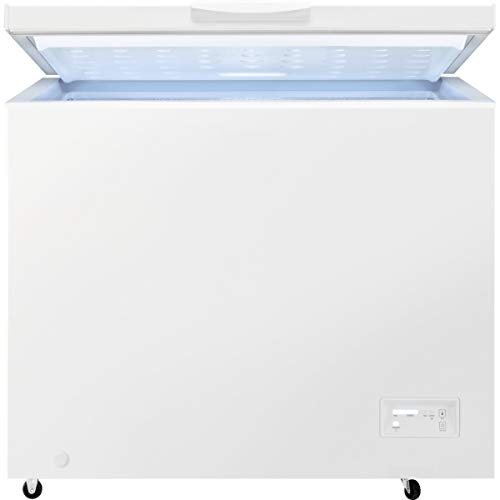 Zanussi ZCAN20FW1 Arcón congelador, Capacidad 198 Litros, 1 cesto, Compresor Inverter, Congelación Rápida, Display LCD, Alarma acústica y visual luminosa, Blanco