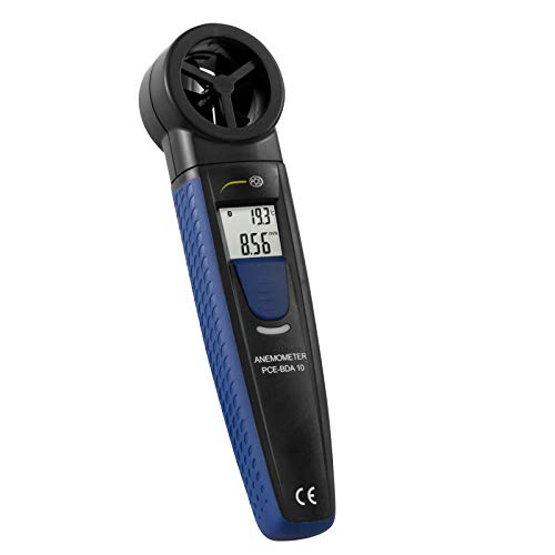 PCE Instruments -Anemómetro Bluetooth con rueda alada PCE-BDA 10 rango: 1 a 25 m/s
