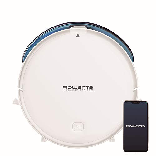 Rowenta X-Plorer Serie 50 Total Care RR7347 - Robot aspirador y fregasuelos, con mapeo conectado, 1500 Pa, mascotas y alergias, Alexa y Google Assistant, 3 mopas, 3 velocidades, 120 min autonomía