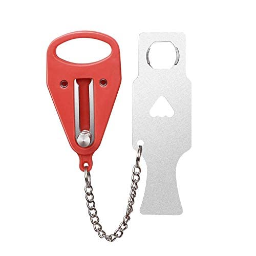 Cerradura de puerta portátil, Cerradura de viaje, Agregar cerradura adicional para mayor seguridad y privacidad, Cerradura sólida de servicio pesado para viajar, Hotel, Hogar, Apartamento