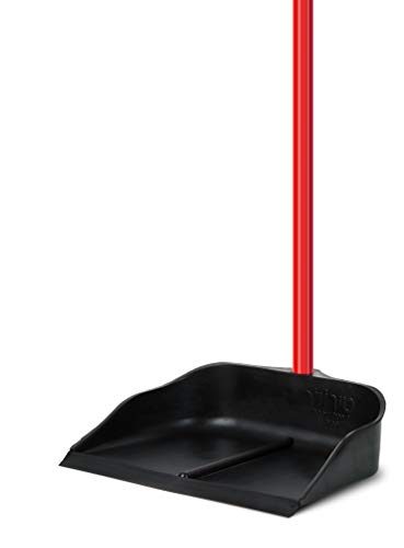 Tyroler Recogedor con Mango Largo Mágico de Caucho Natural Sólido de 105 cm con 3 Partes - Diseño de Pie - Vale para Cualquier Escoba o Cepillo de Mano - Los Mejores Recogedores para el Hogar Lobby