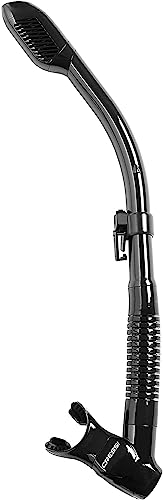 Cressi Schnorchel Dry Dark Snorkel, Unisex, Multicolor (Negro), Talla única