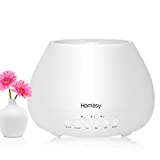 Homasy Humidificador Aceites Esenciales,500ml Difusor Aromaterapia Ultrasónico con LED de 8 Colores, Lámpara de Fragancia de Humidificador sin BPA