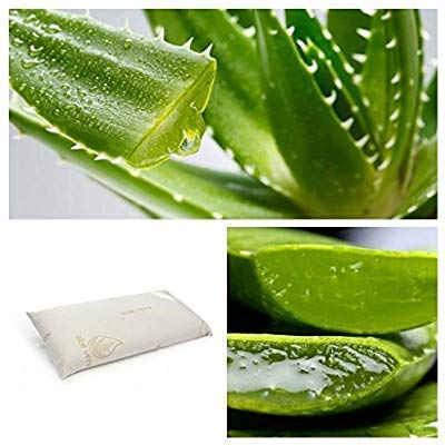 CONFORT HOME M.T. (90) Almohada VISCO-ELÁSTICA Aloe Vera 100% (Almohada 90 CM)