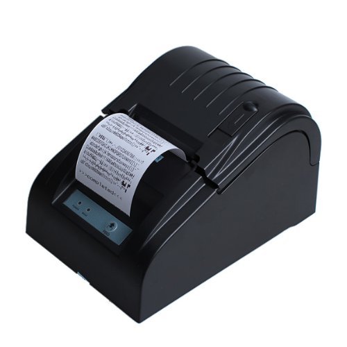 BOYISEN ZJ-5890T Impresora térmica de Recibos Rollos de Papel térmico de 58mm 90mm/Sec, ESC/POS, Mini USB Portátil, Conpartible con WinXP/Vista/Win 7/Win 8,Linux