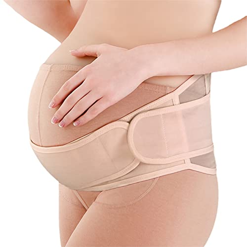 SOFIT Cinturón de Maternidad, Embarazo Cinturón, Apoyo Durante el Embarazo, Cintura y Abdomen Faja de Premamá,Cinturón Pélvico Postparto (Beige)