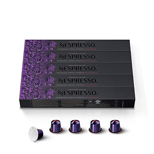 Nespresso - Cápsulas originales Espresso Arpeggio Descafeinado, 50 unidades