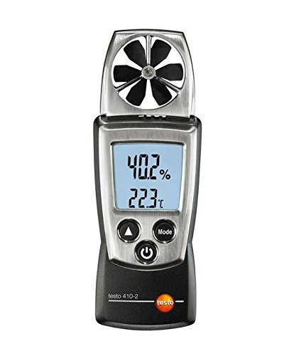 Testo 0560 4102 Anemómetro de Paletas con Medición de Humedad Integrada y Termómetro de Aire NTC