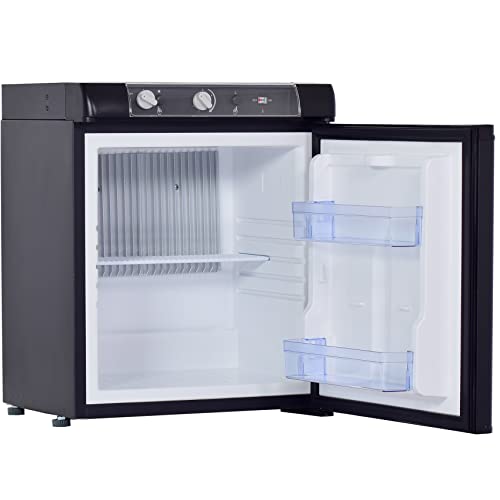 Smad Frigorífico de Gas, Nevera Trivalente 40 litros 12/230V y Gas, 0 y 10 °C, Nevera Camping, Nevera Coche Silenciosa para Furgoneta Camper