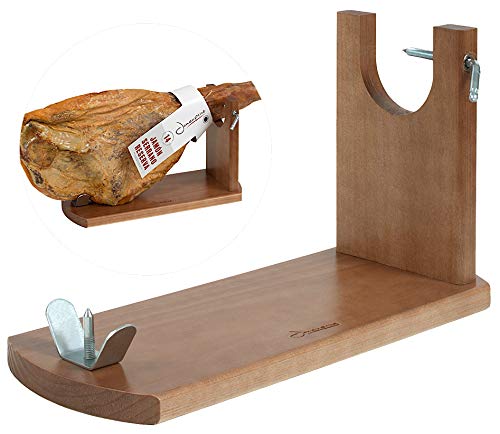 Jamonprive Soporte Jamonero Banqueta - Jamonera Ideal para el Jamón Serrano e Ibérico y el Prosciutto Italiano (no Incluye Cuchillo)