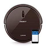 Ecovacs Deebot N79S - Robot Aspirador navegación aleatoria, control por App y Alexa, Wifi, 4 modos de limpieza, 2 niveles de succión, suelos duros y alfombras, detecta obstáculos y desniveles, negro