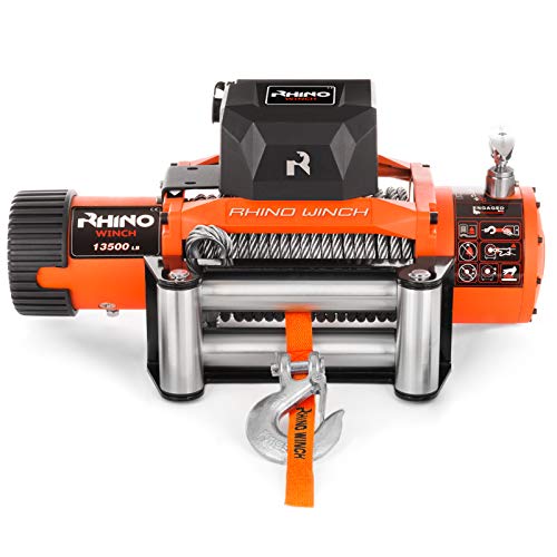 Rhino - Cabrestante Eléctrico 6125 kg - Sistema Inalámbrico - 24 V - Cable de Acero