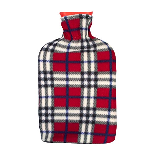 Mobiclinic, Bolsa de agua caliente con funda suave, Marca Española, Bolsa térmica para mantener agua caliente, Bolsa de agua térmica de 2L, Suave forro de algodón, Estampado, Lavable