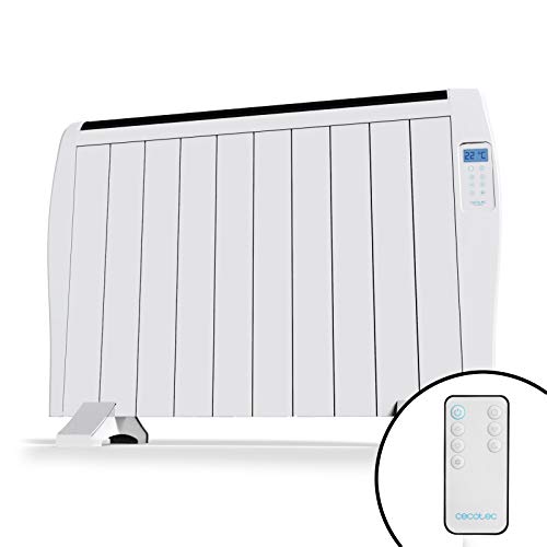 Cecotec Ready Warm 2000 Thermal - Emisor Térmico, 10 Elementos, 3 Modos de Funcionamiento, Temporizador, Mando a Distancia, Pantalla LED, 1500 W