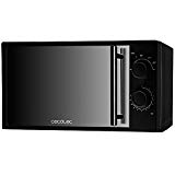 Cecotec Sencillo AllBlack Microondas con Frontal Espejo, Capacidad 20L, 700 W, temporizador hasta 30 min, 6 niveles de potencia, Negro