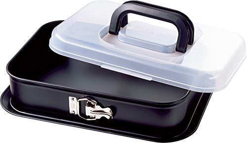 Kaiser L124164 Molde Transportable Rectangular, 36 x 24 cm, Negro