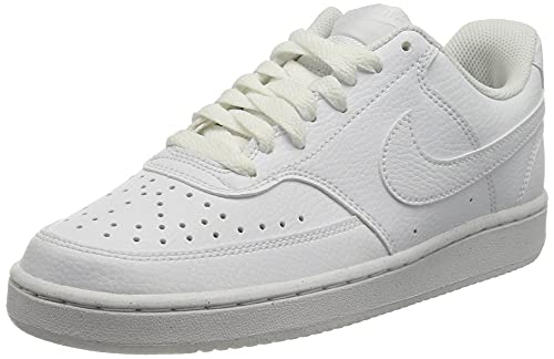 NIKE Court Vision Low Next Nature, Zapatillas Mujer, White, 41 EU